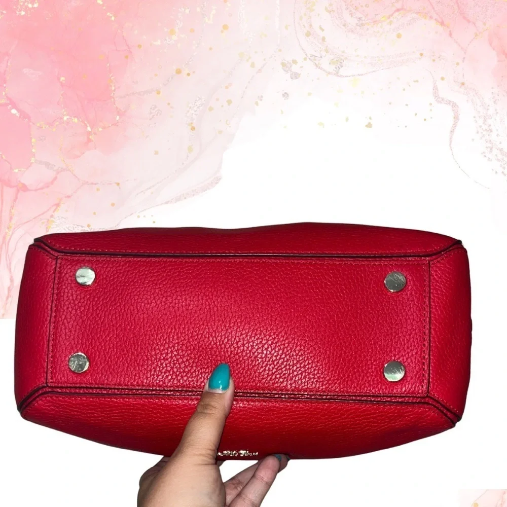 Kate Spade New York Hailey Medium Red Leather Shoulder Bag